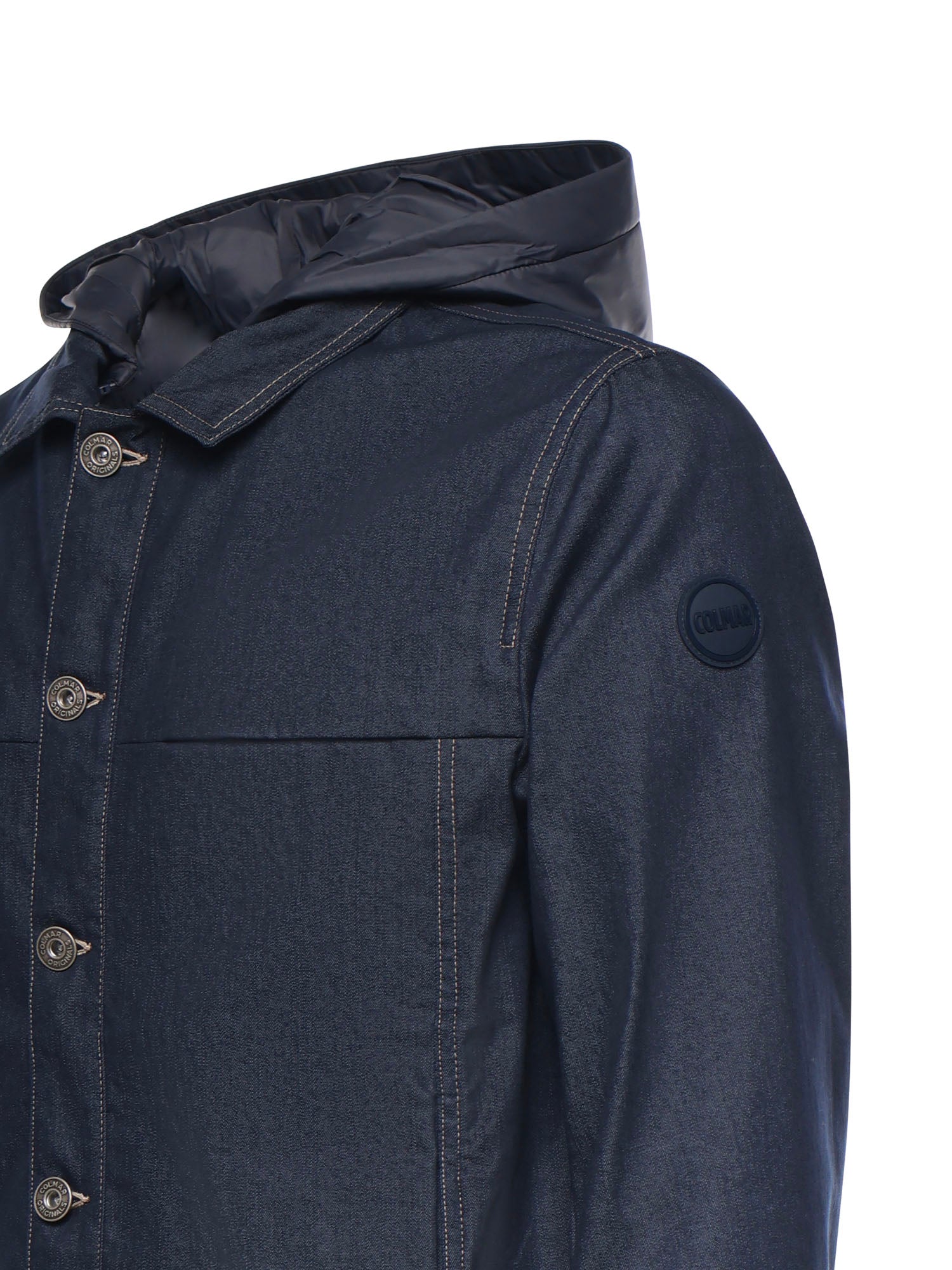 Giacca in denim con cappuccio removibile 1853 1FQ68 COLMAR ORIGINALS 