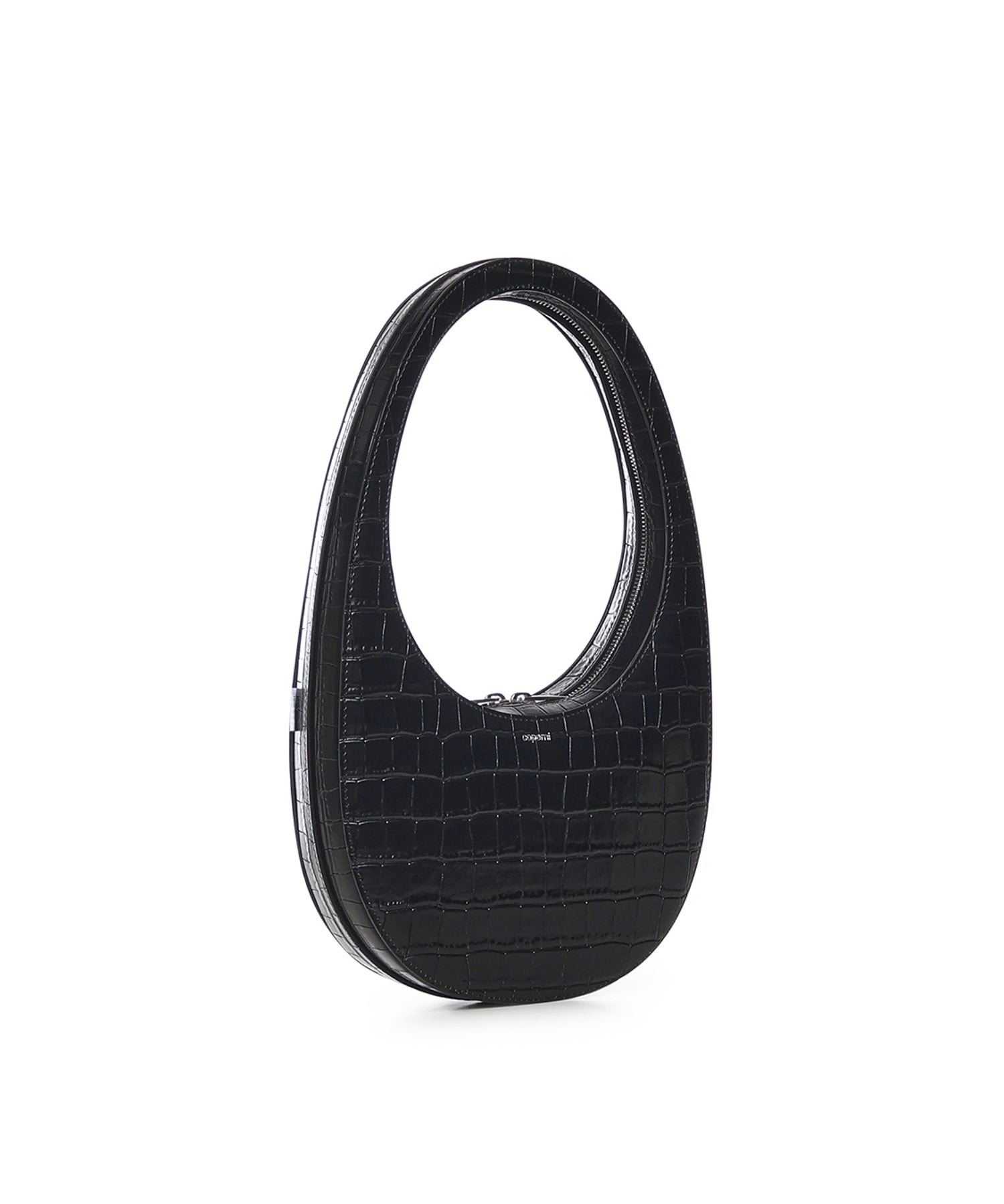 Borsa a spalla Croco Swipe in pelle COPBA01F6075 BLK COPERNI 