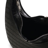 Borsa a spalla Croco Swipe in pelle COPBA01F6075 BLK COPERNI 