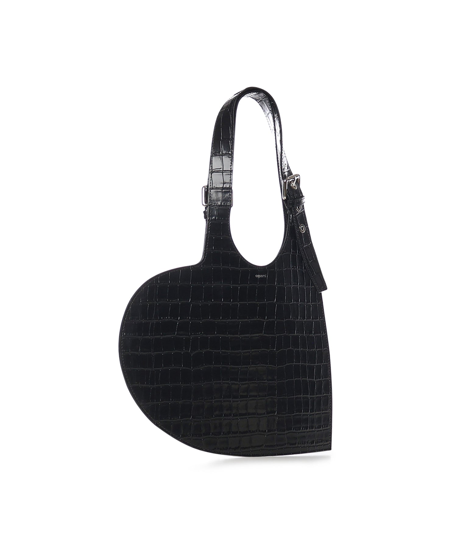 Borsa Croco Heart in pelle COPBA112F6075 BLK COPERNI 