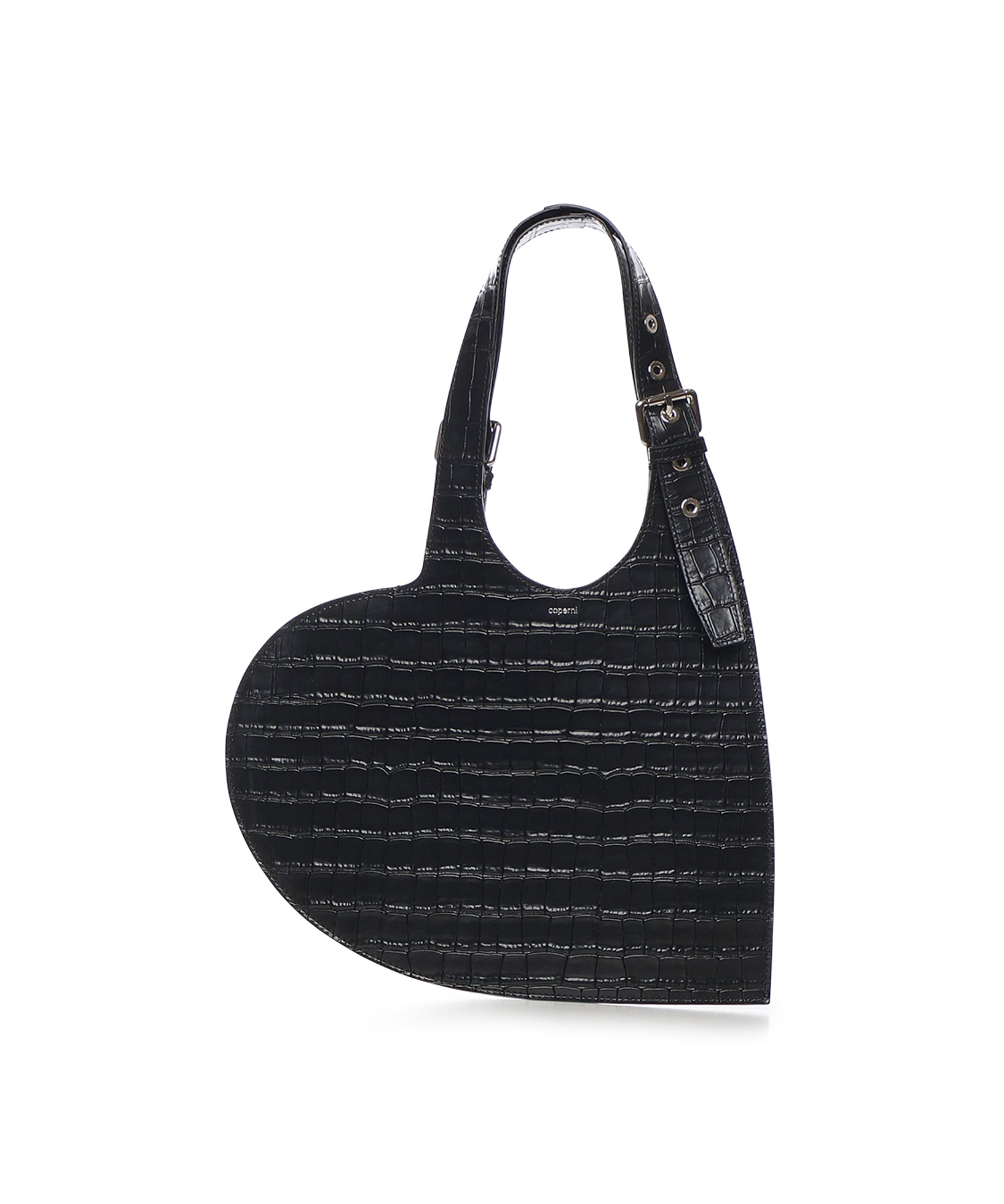 Borsa Croco Heart in pelle COPBA112F6075 BLK COPERNI 