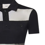 Abito lungo polo a righe COPJS114F5028 BLACK COPERNI 
