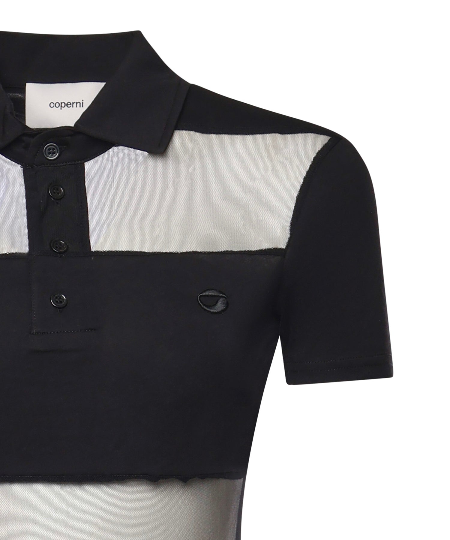 Abito lungo polo a righe COPJS114F5028 BLACK COPERNI 