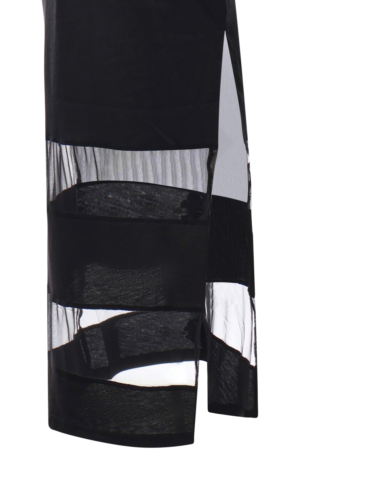 Abito lungo polo a righe COPJS114F5028 BLACK COPERNI 