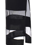 Abito lungo polo a righe COPJS114F5028 BLACK COPERNI 