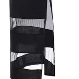 Abito lungo polo a righe COPJS114F5028 BLACK COPERNI 
