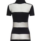 Polo a righe COPJS115F5028 BLACK COPERNI 