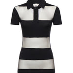 Polo a righe COPJS115F5028 BLACK COPERNI 
