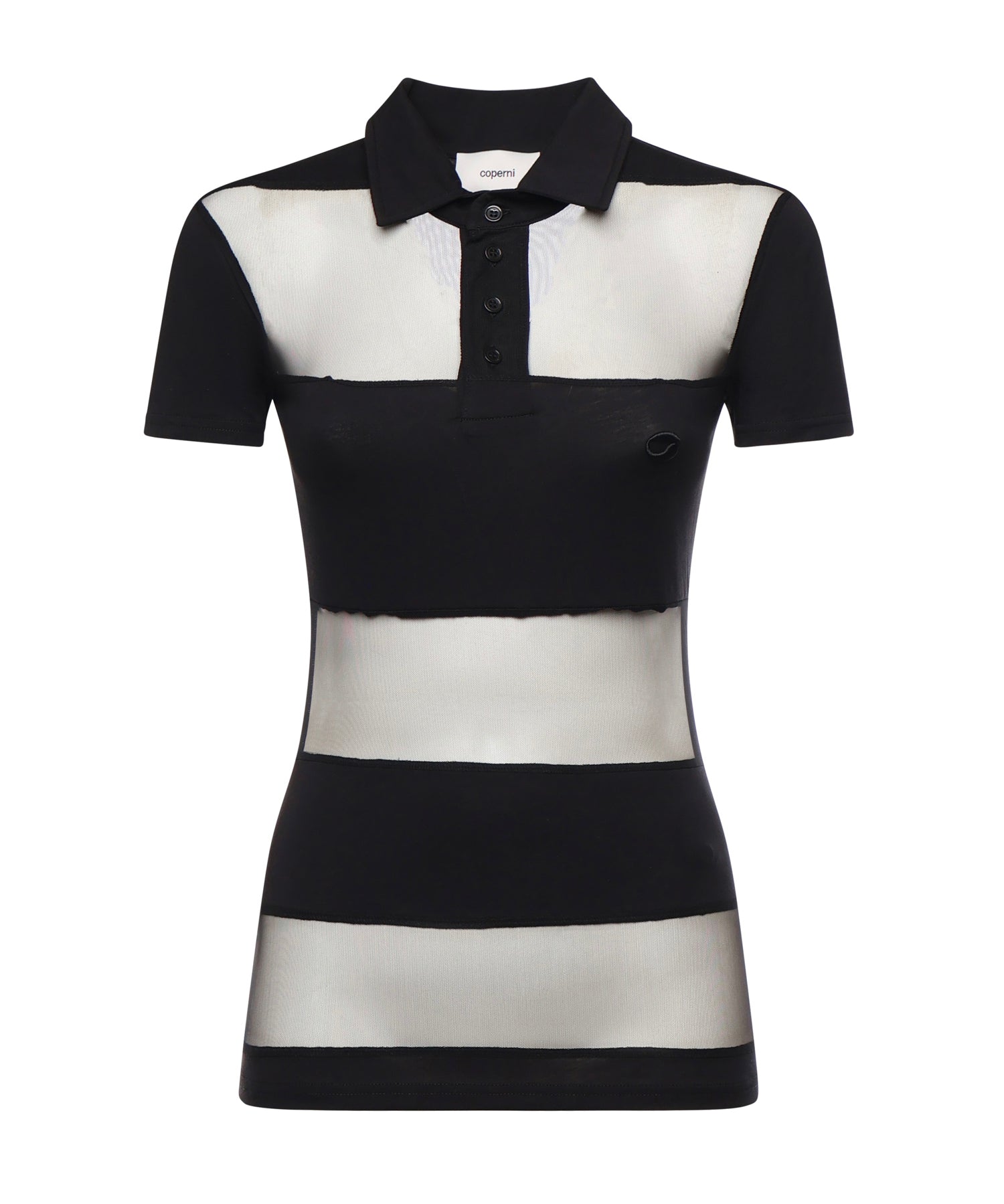 Polo a righe COPJS115F5028 BLACK COPERNI 