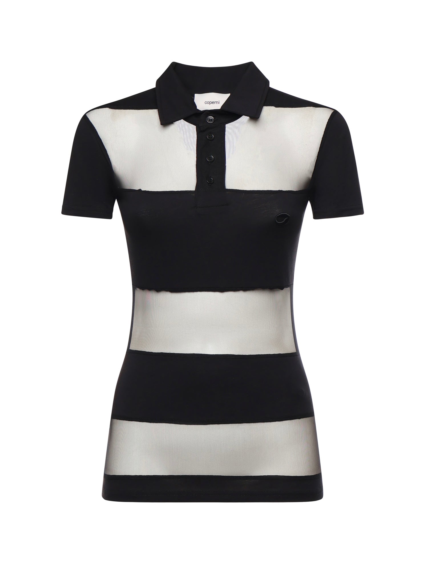 Polo a righe COPJS115F5028 BLACK COPERNI 