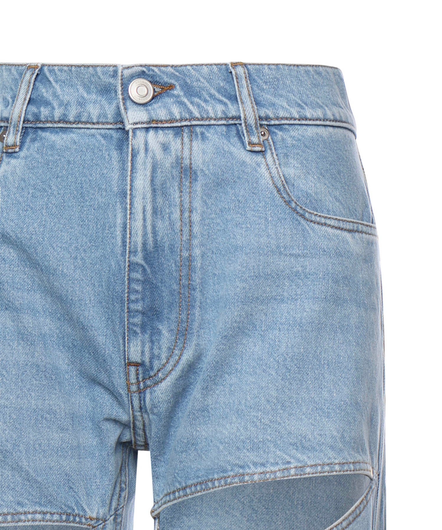 Jeans Spiral in denim COPP169F2054 BLU COPERNI 