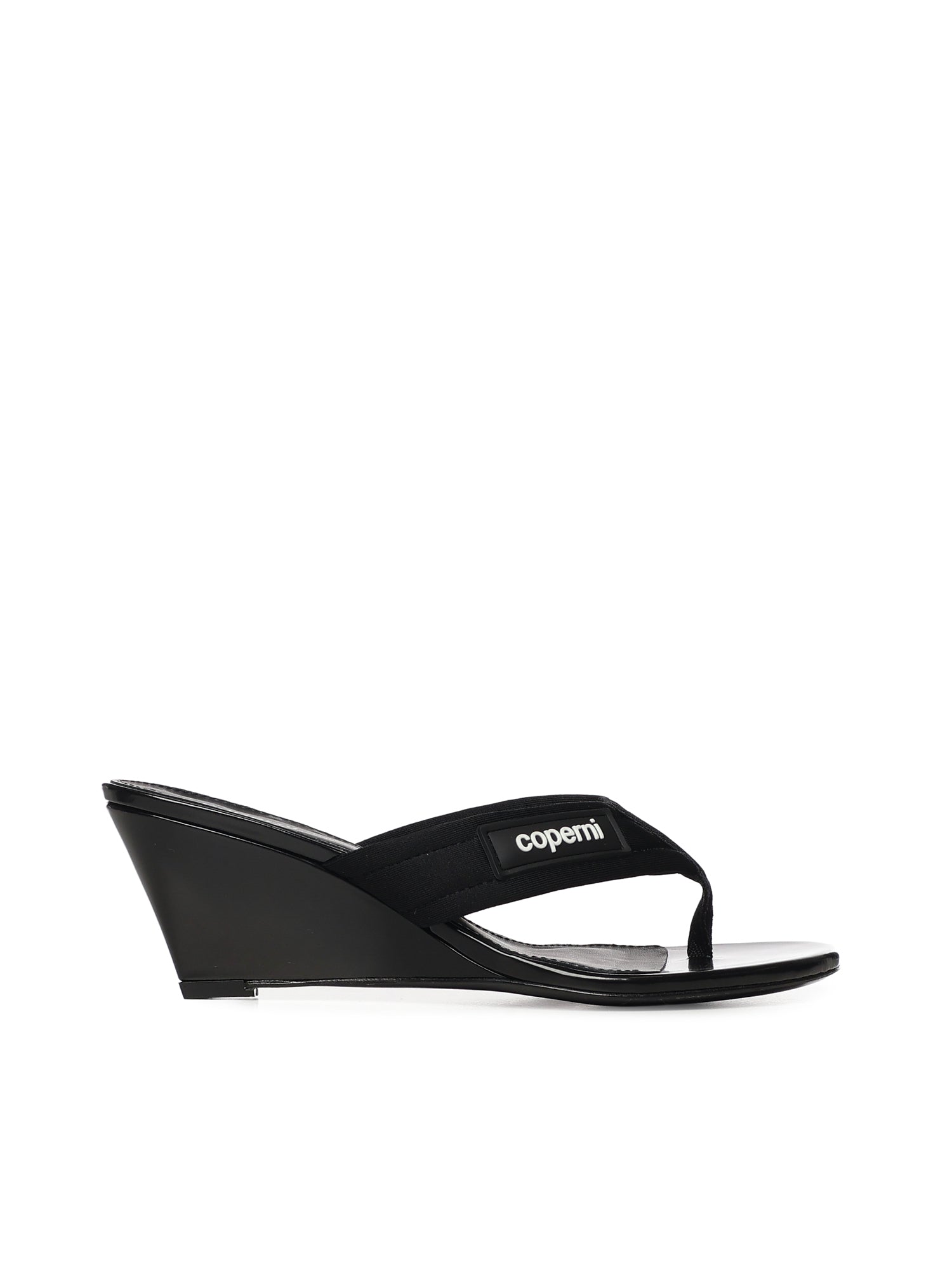 Sandali infradito con zeppa e logo COPSH97F3070 BLK COPERNI 