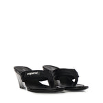 Sandali infradito con zeppa e logo COPSH97F3070 BLK COPERNI 