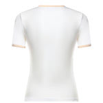 T-shirt Signature Contrast in cotone con logo 125JTS017JS0203 B256 COURREGES 