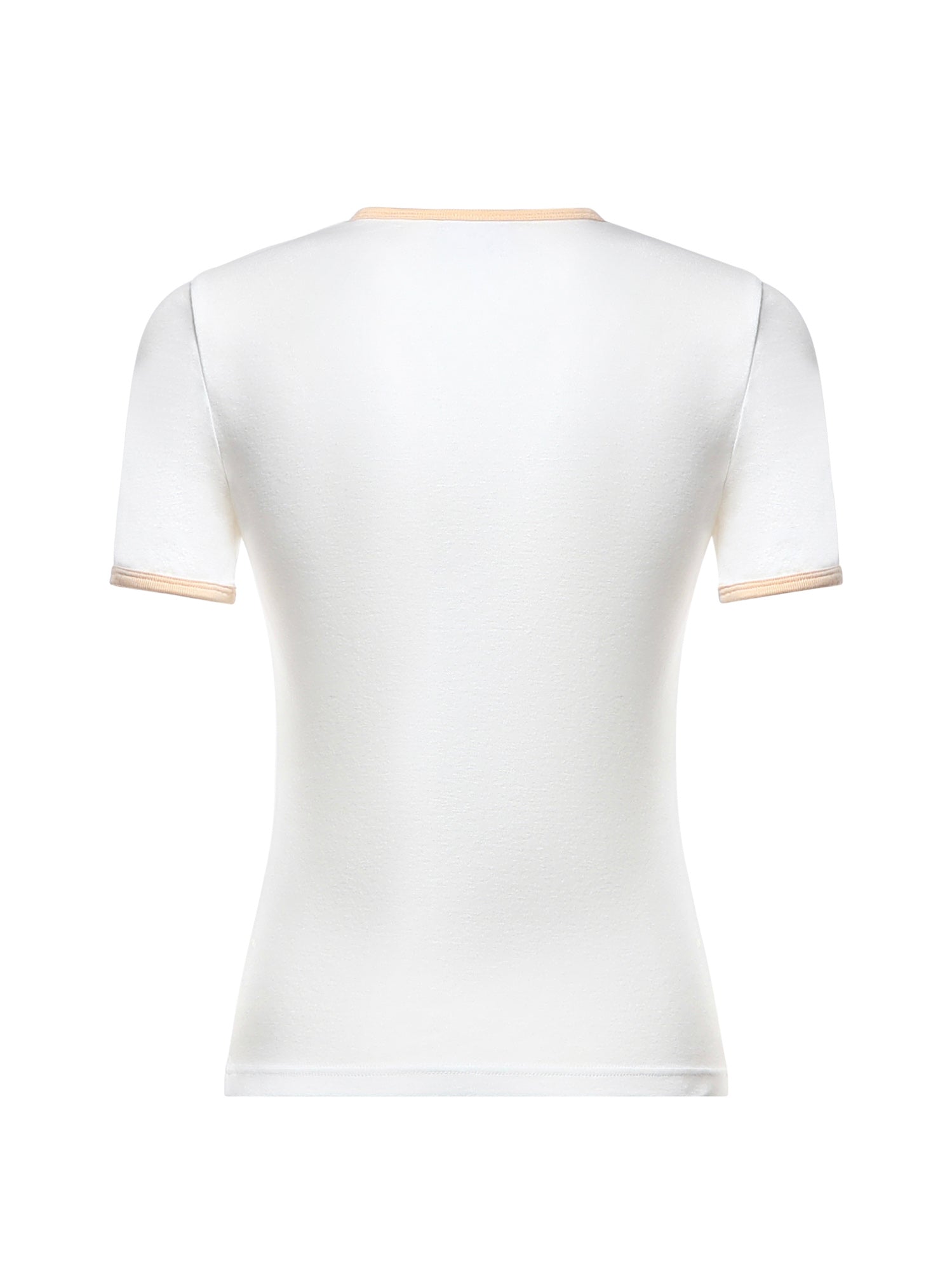 T-shirt Signature Contrast in cotone con logo 125JTS017JS0203 B256 COURREGES 