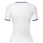 T-shirt Signature Contrast in cotone con logo 125JTS017JS0203 B257 COURREGES 