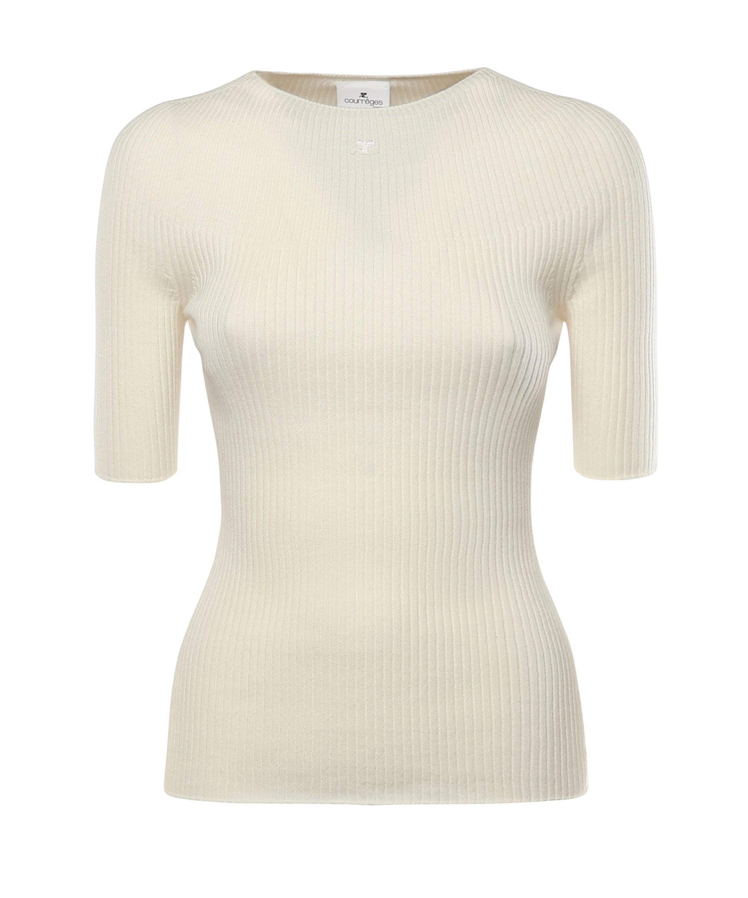 Maglione Solar a costine 125MPU130FI0049 0001 COURREGES 