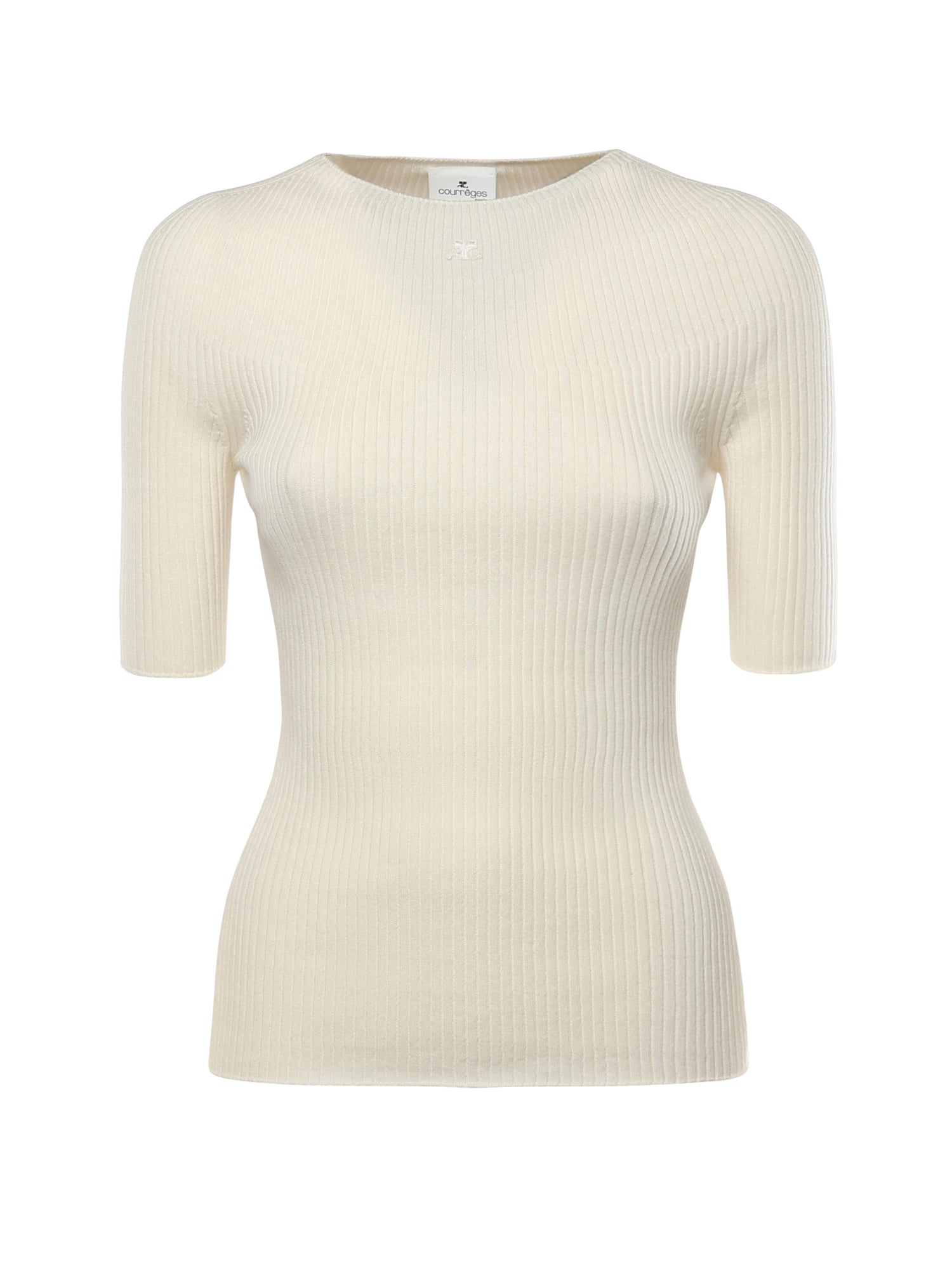 Maglione Solar a costine 125MPU130FI0049 0001 COURREGES 