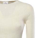 Maglione Solar a costine 125MPU130FI0049 0001 COURREGES 