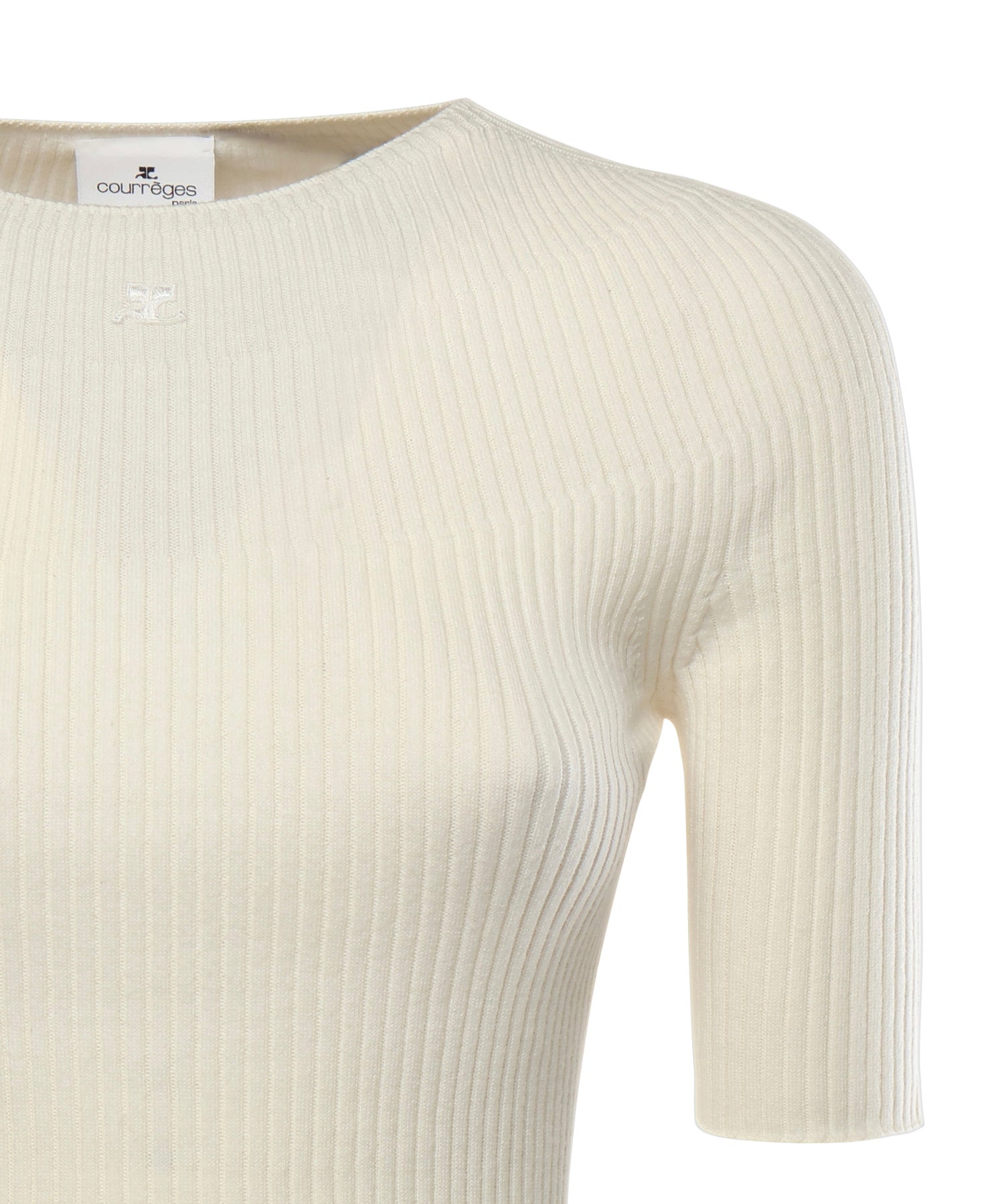 Maglione Solar a costine 125MPU130FI0049 0001 COURREGES 