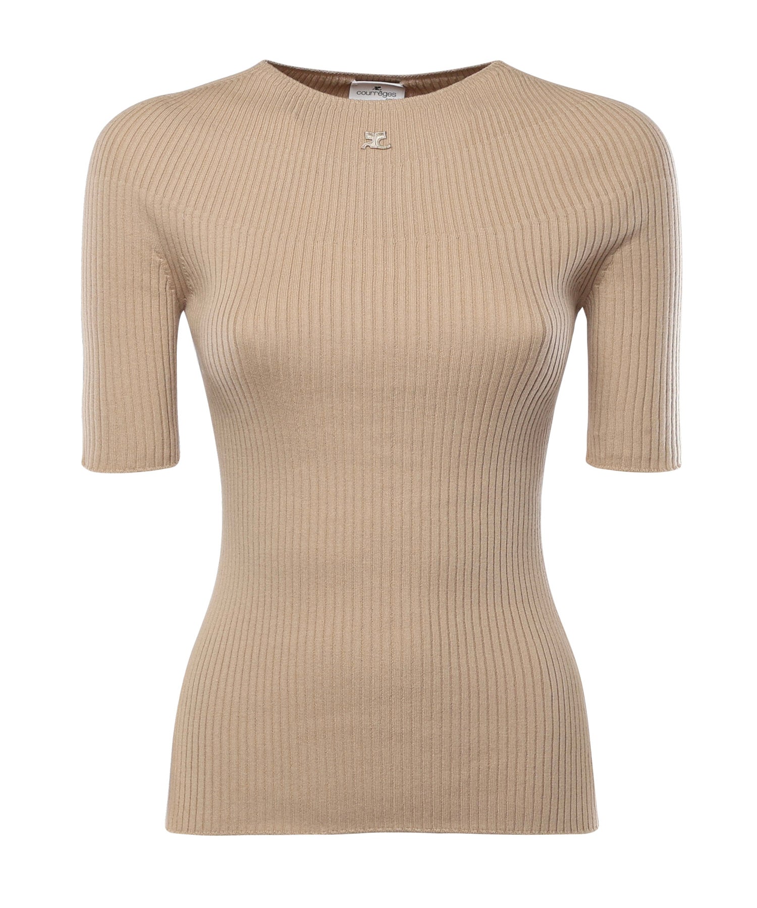 Maglione Solar a costine 125MPU130FI0049 1054 COURREGES 