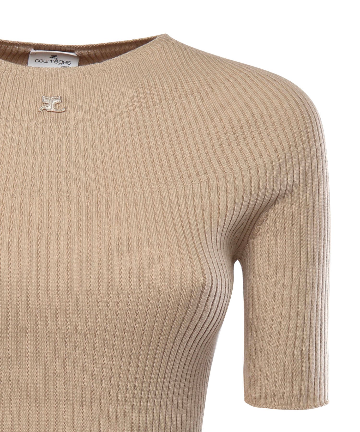 Maglione Solar a costine 125MPU130FI0049 1054 COURREGES 