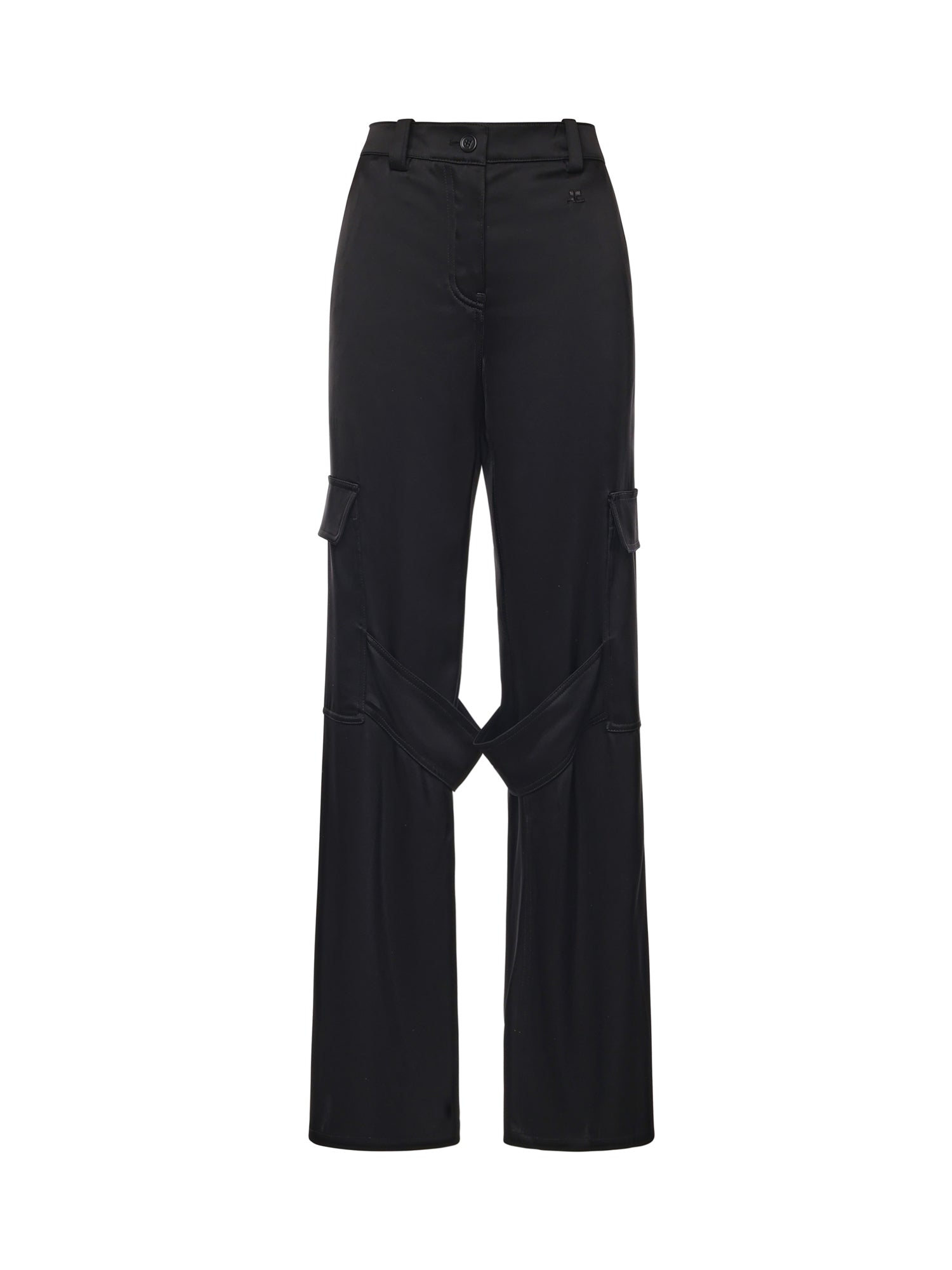 Pantalone Utility Chaps in raso 126CPA558TA0007 9999 COURREGES 