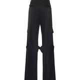 Pantalone Utility Chaps in raso 126CPA558TA0007 9999 COURREGES 