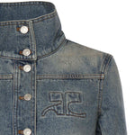 Giacca Reedition in denim 126DBL335DE0058 7055 COURREGES 