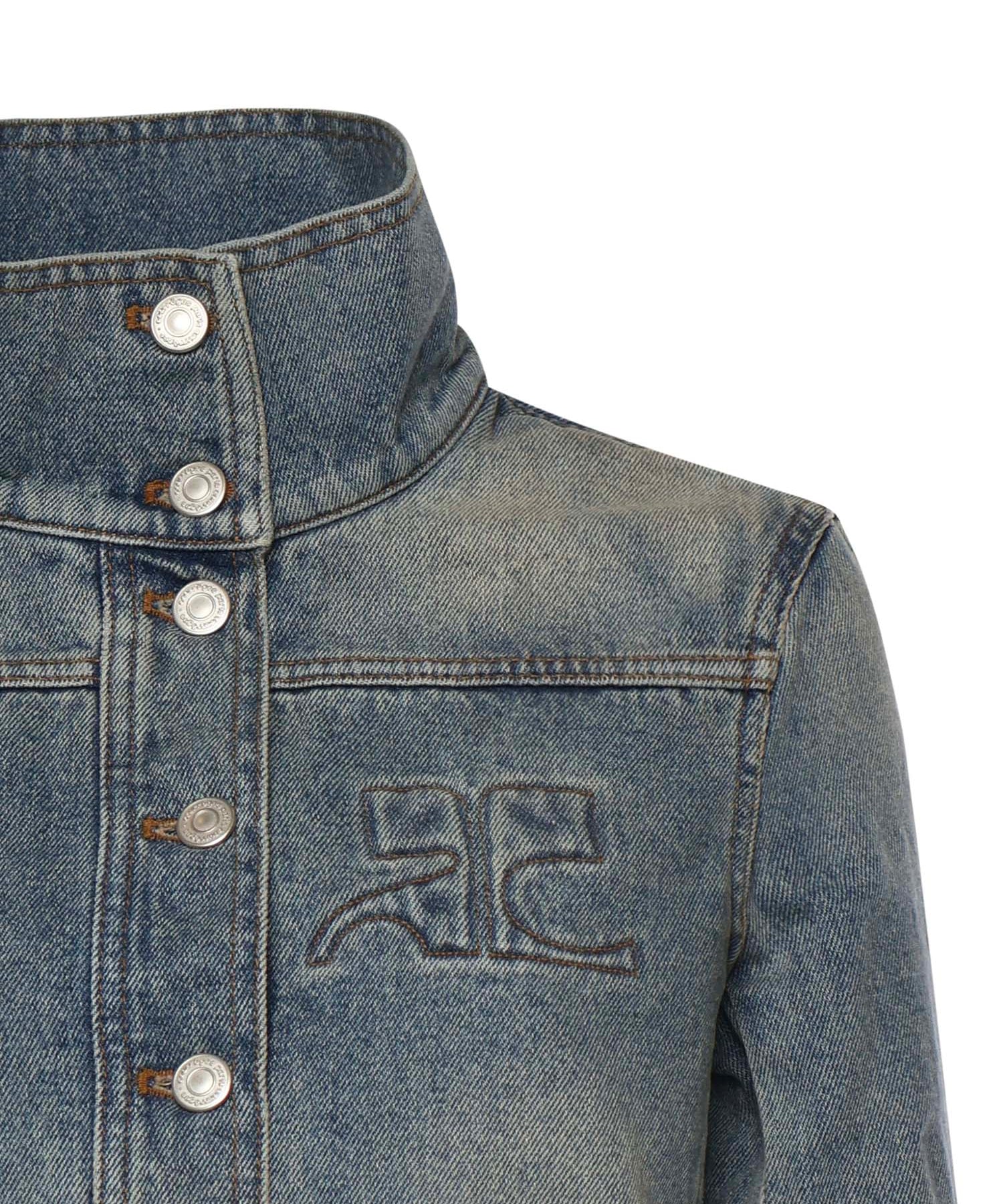 Giacca Reedition in denim 126DBL335DE0058 7055 COURREGES 