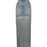 Gonna asimmetrica in denim 126DJU346DE0058 7055 COURREGES 