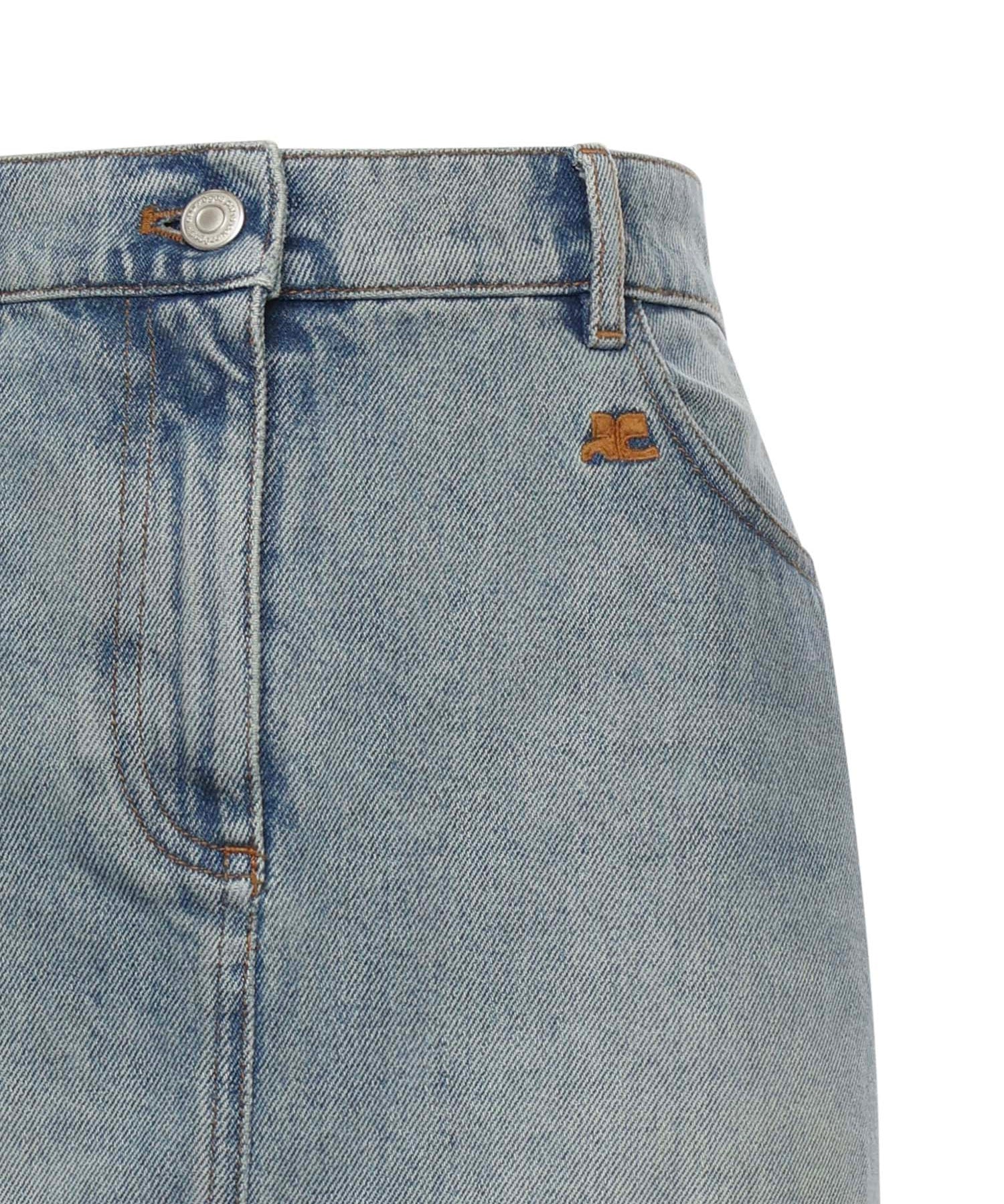Gonna asimmetrica in denim 126DJU346DE0058 7055 COURREGES 