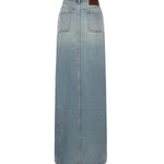 Gonna asimmetrica in denim 126DJU346DE0058 7055 COURREGES 