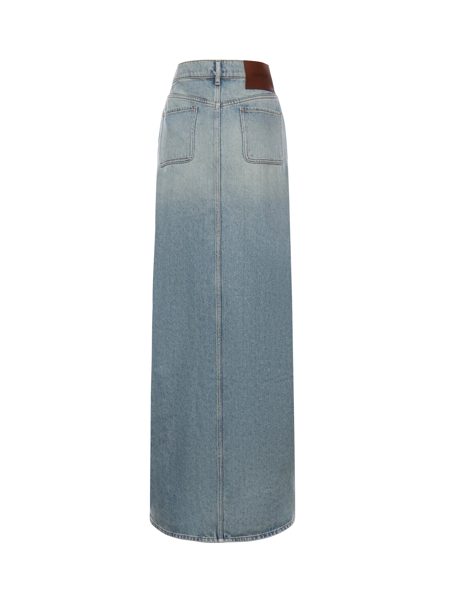 Gonna asimmetrica in denim 126DJU346DE0058 7055 COURREGES 