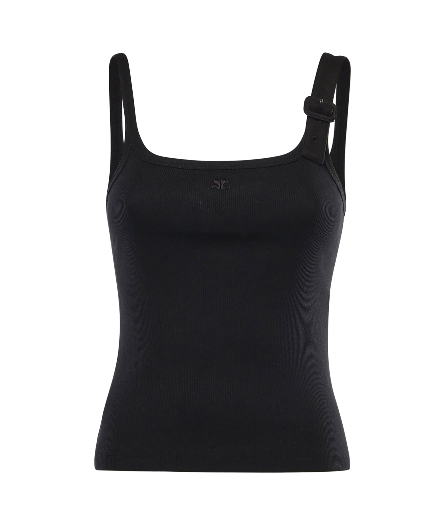 Canotta 90's con fibbia in cotone 126JDE153JS0194 9999 COURREGES 