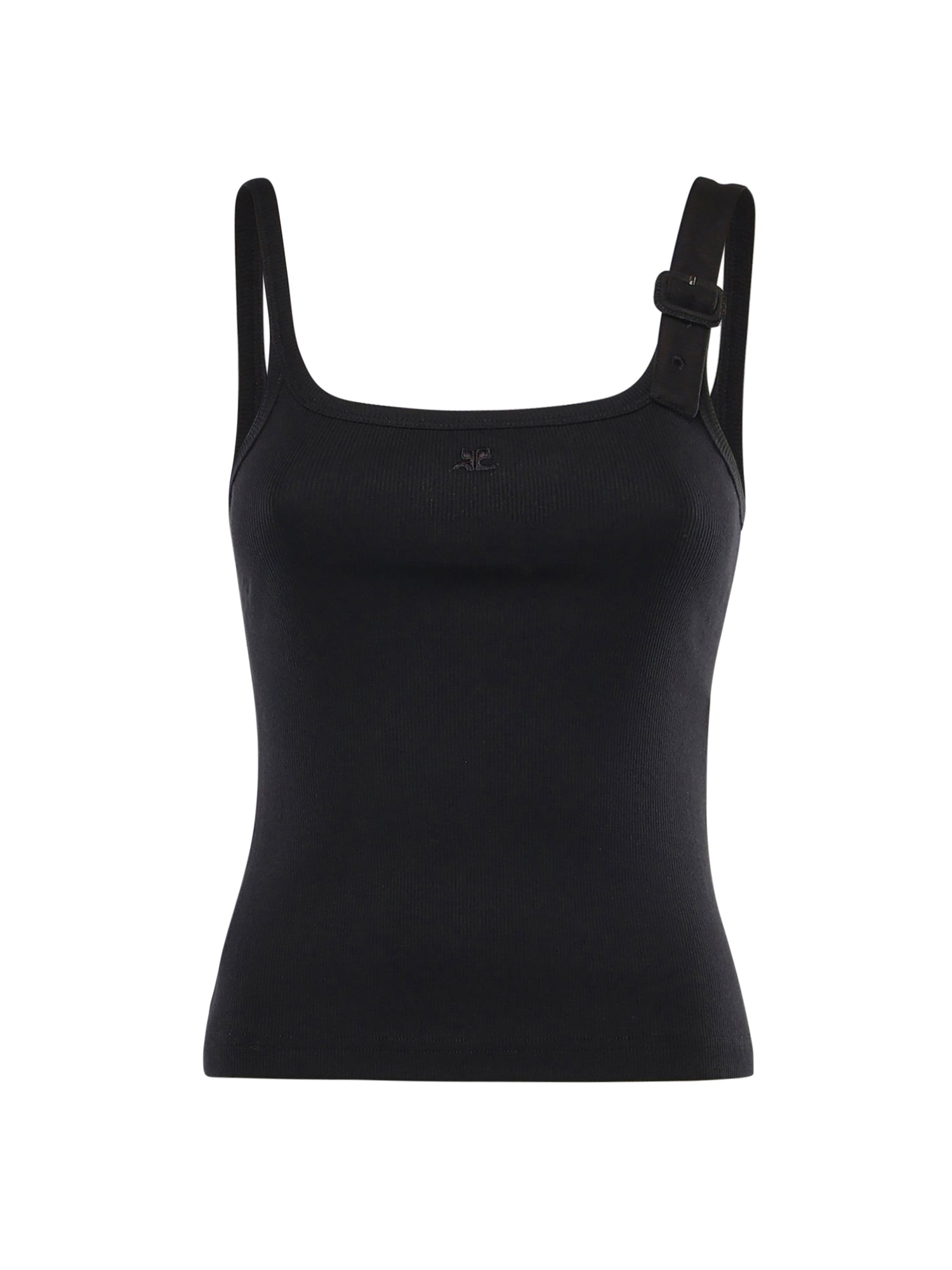 Canotta 90's con fibbia in cotone 126JDE153JS0194 9999 COURREGES 