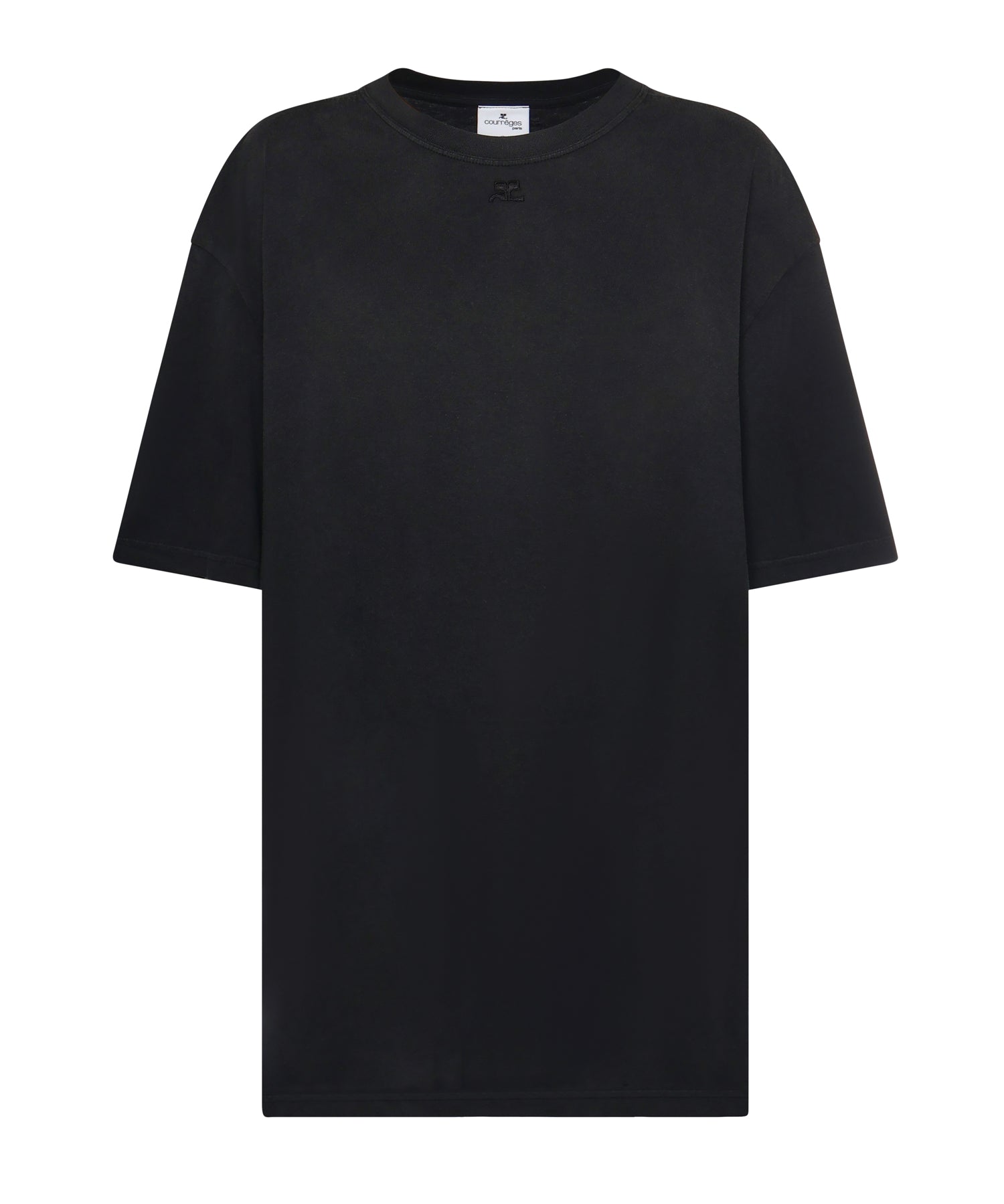 T-shirt in cotone con logo 126JTS237JS0273 9999 COURREGES 