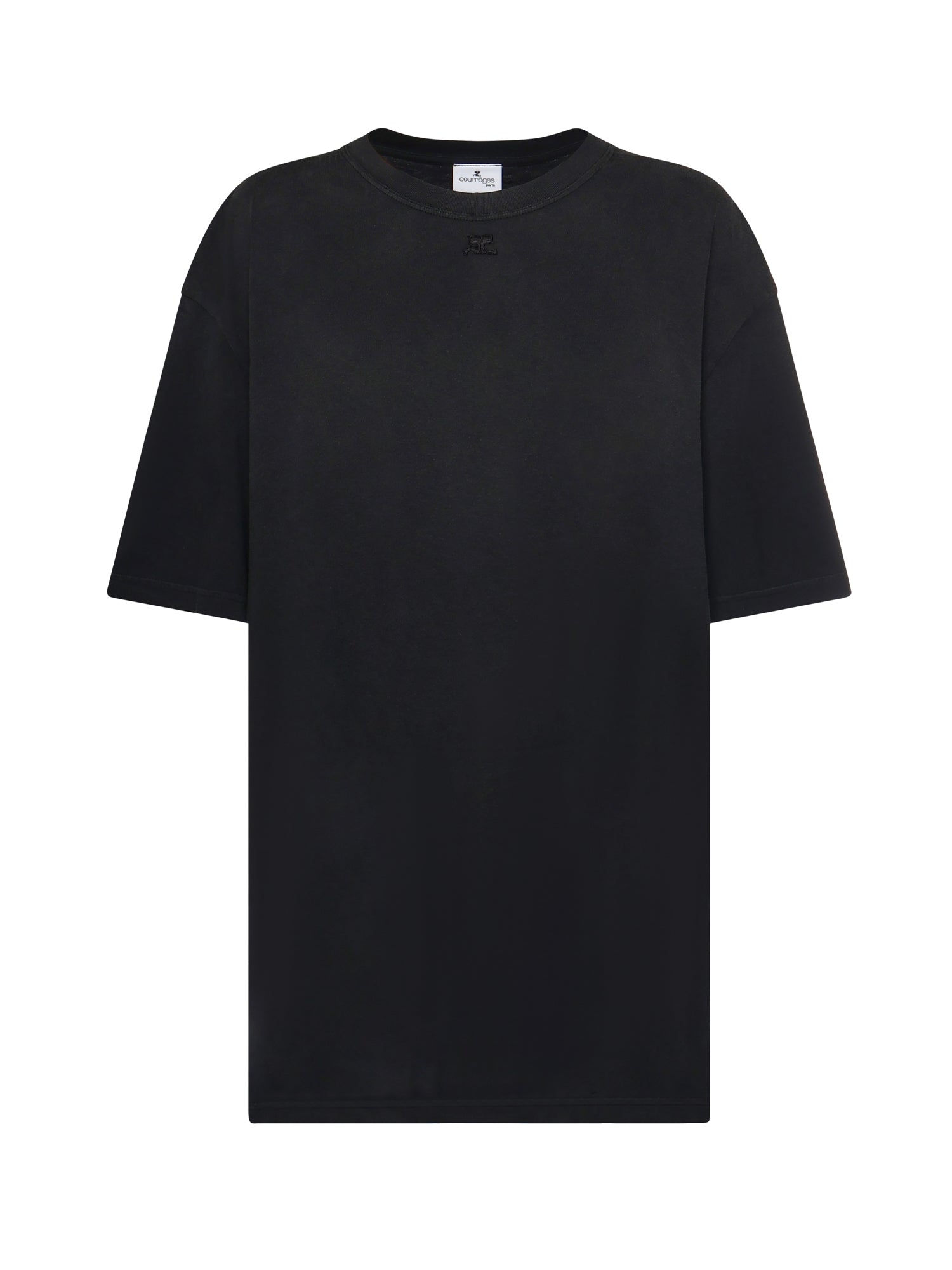 T-shirt in cotone con logo 126JTS237JS0273 9999 COURREGES 