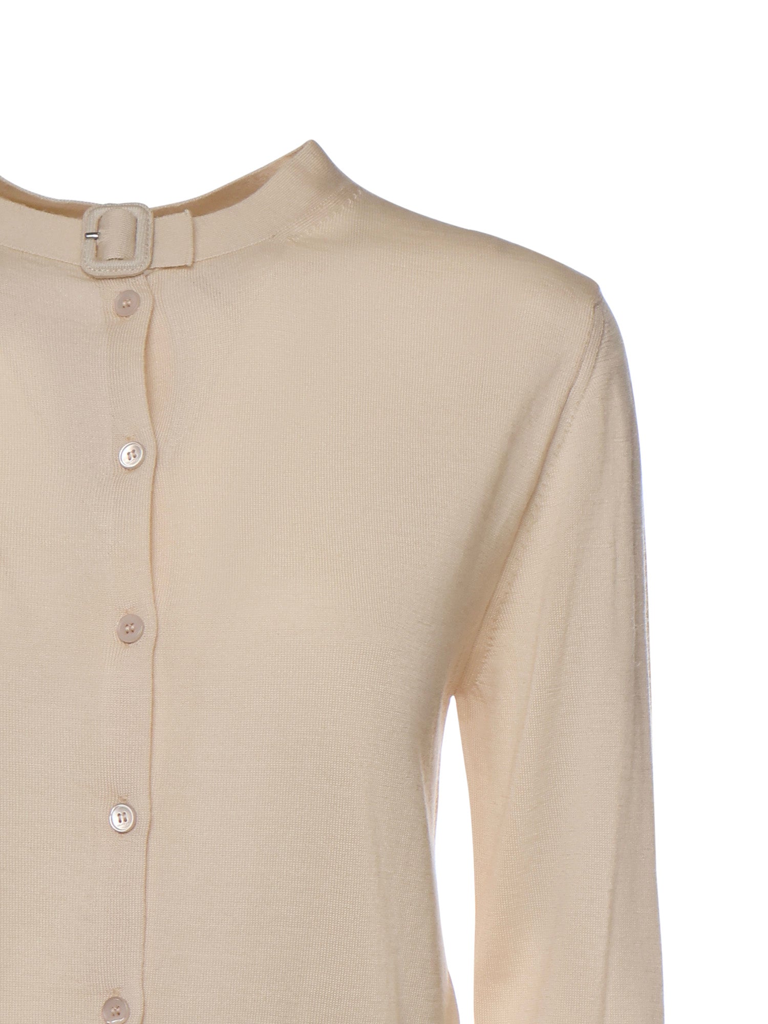 Cardigan in lana merino 126MGI045FI0071 1069 COURREGES 
