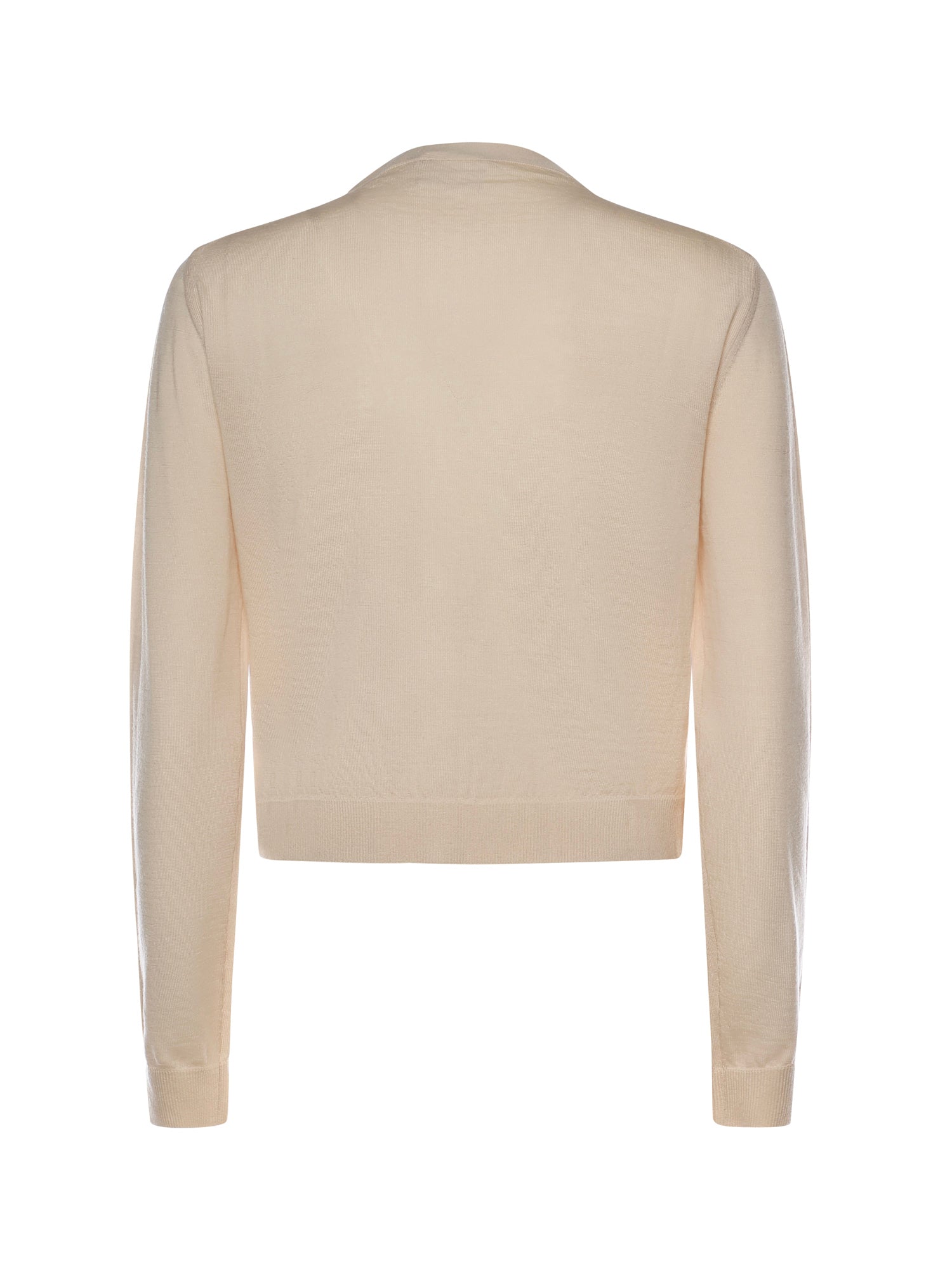 Cardigan in lana merino 126MGI045FI0071 1069 COURREGES 