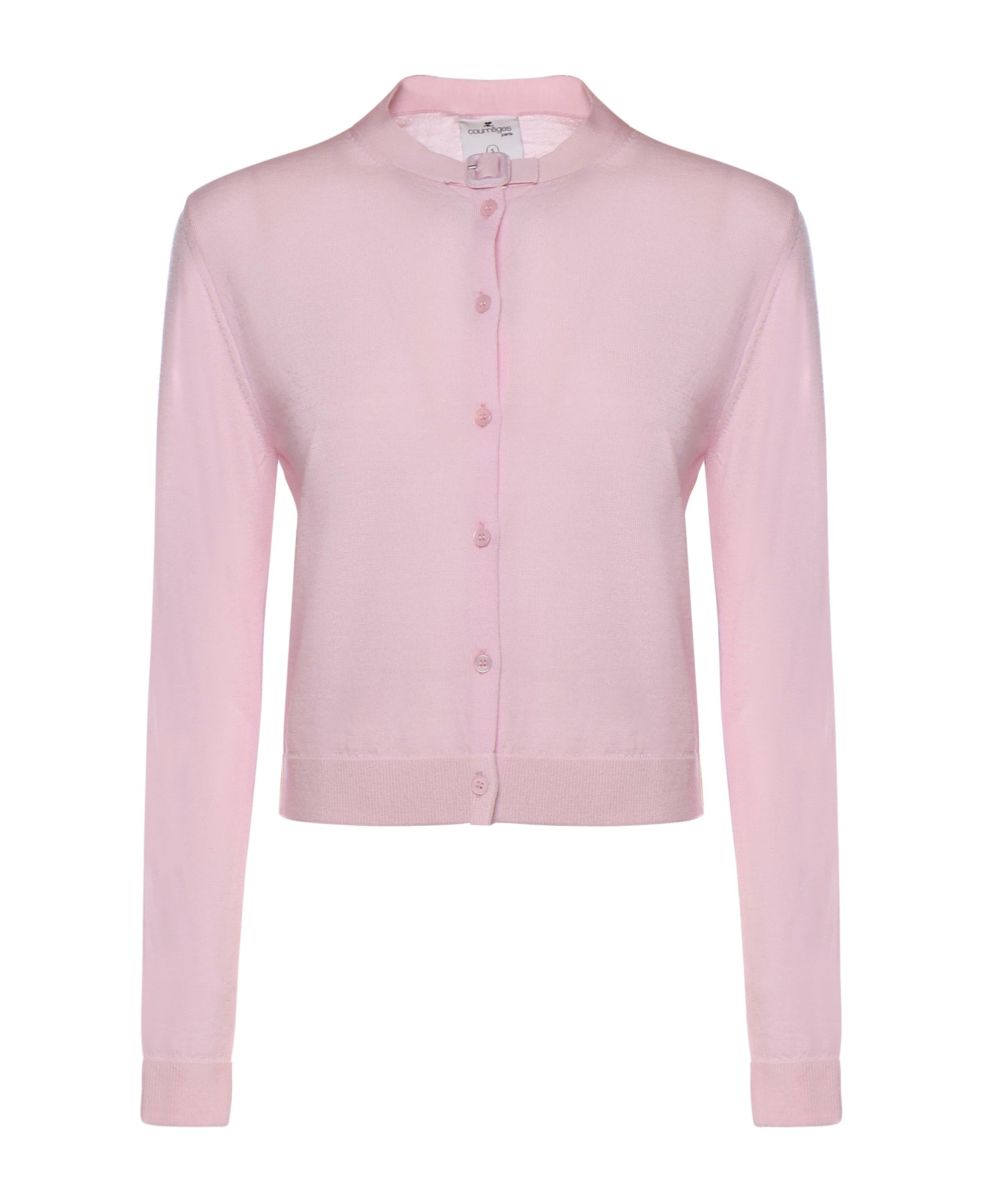 Cardigan in lana merino 126MGI045FI0071 5022 COURREGES 