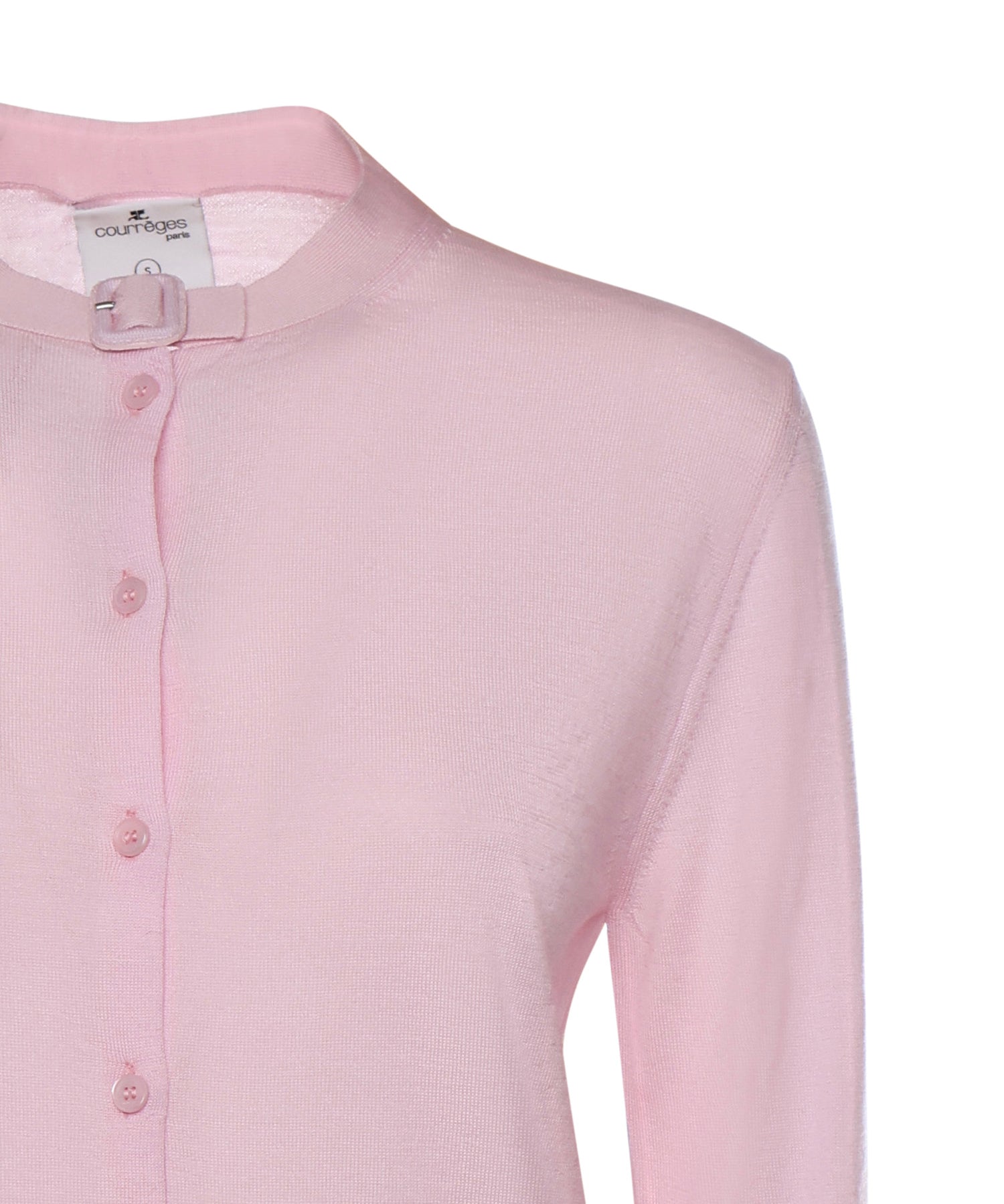 Cardigan in lana merino 126MGI045FI0071 5022 COURREGES 