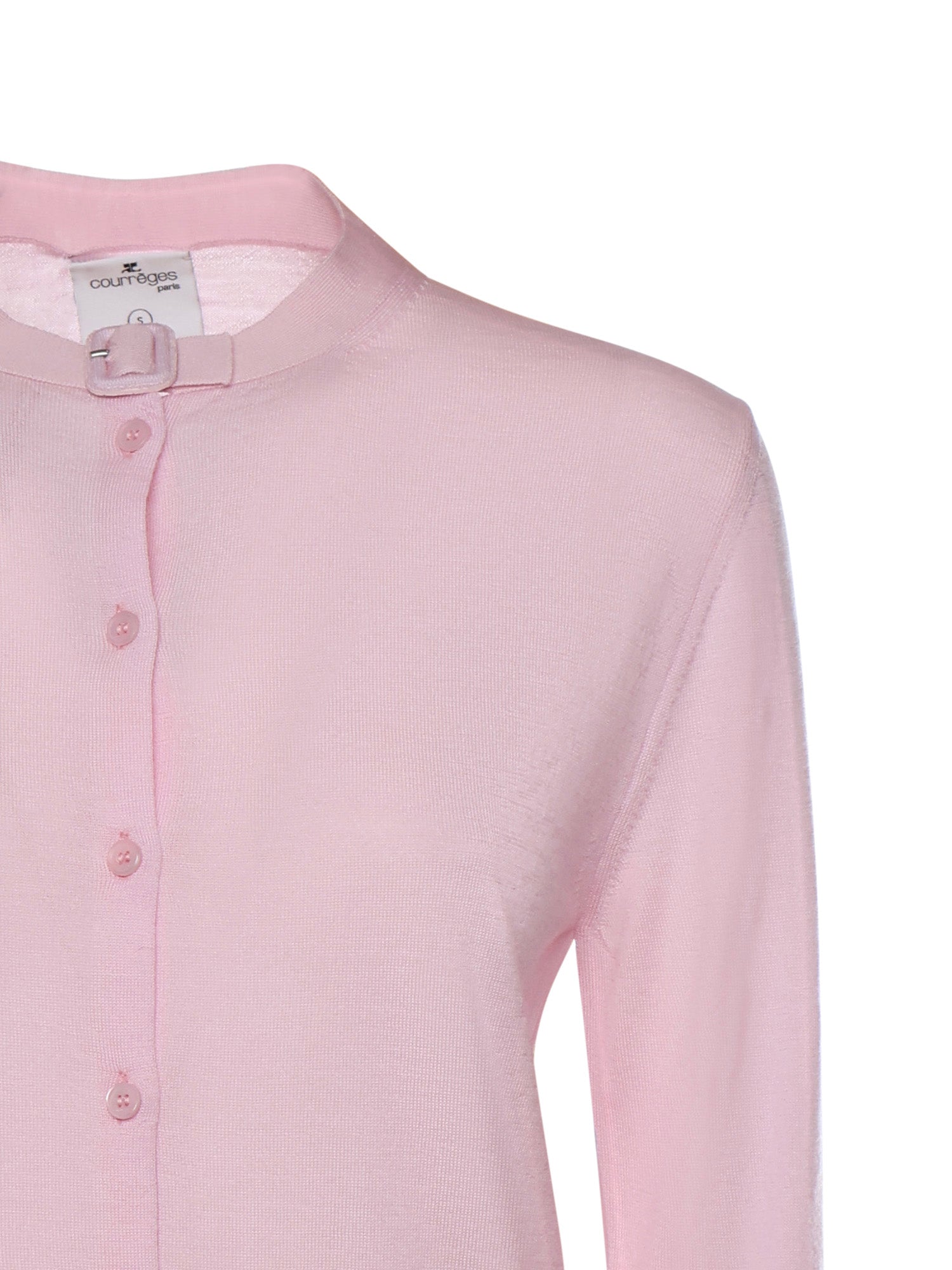 Cardigan in lana merino 126MGI045FI0071 5022 COURREGES 