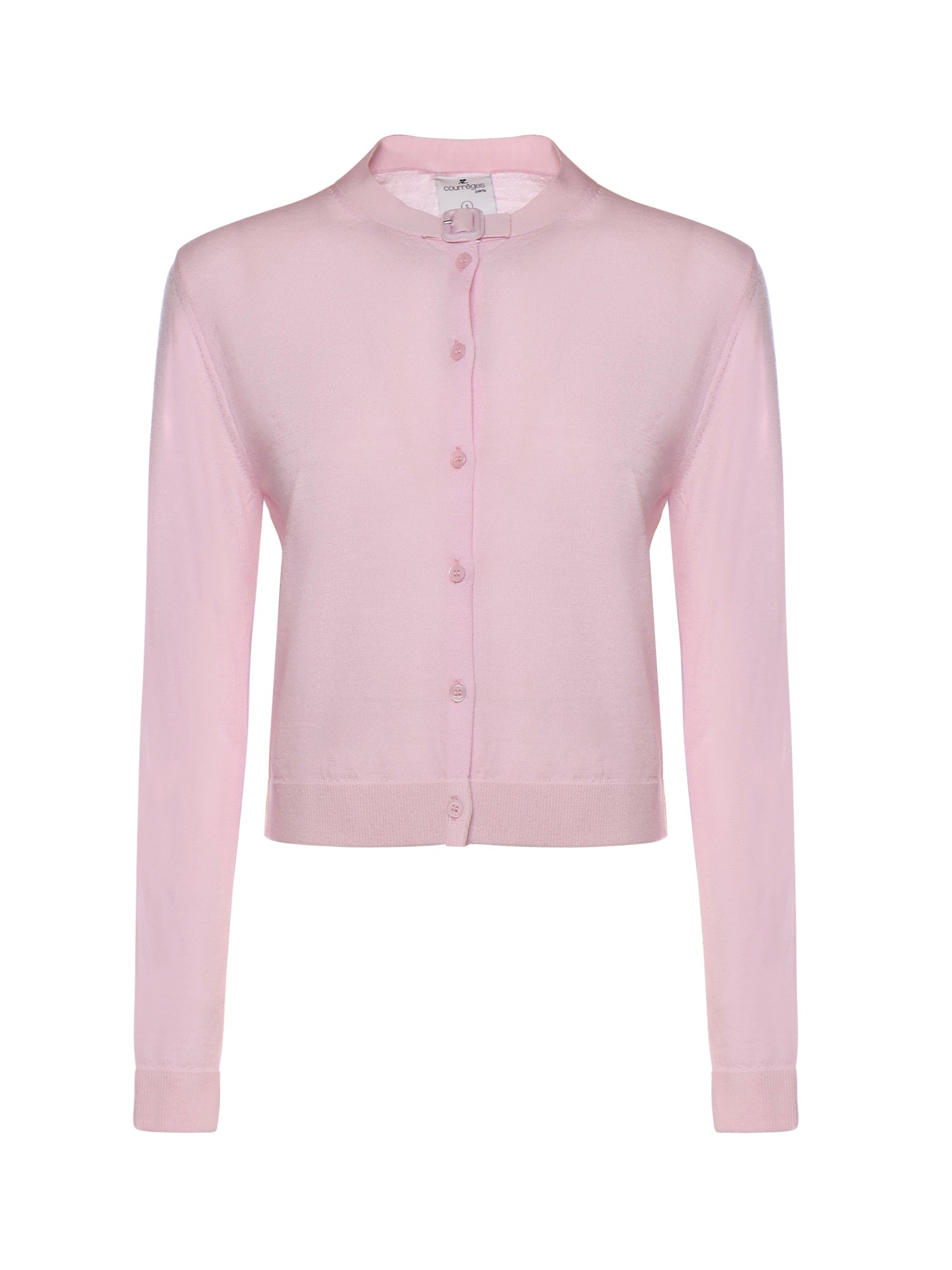 Cardigan in lana merino 126MGI045FI0071 5022 COURREGES 