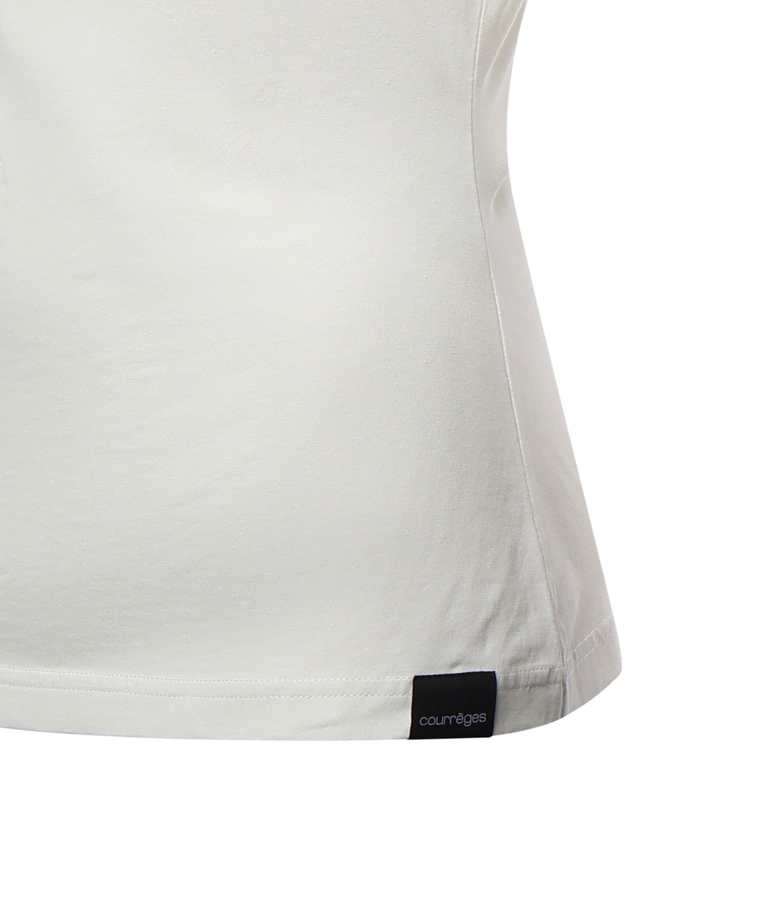 T-shirt con stampa logo in cotone 226JTS168JS0233 0001 COURREGES 