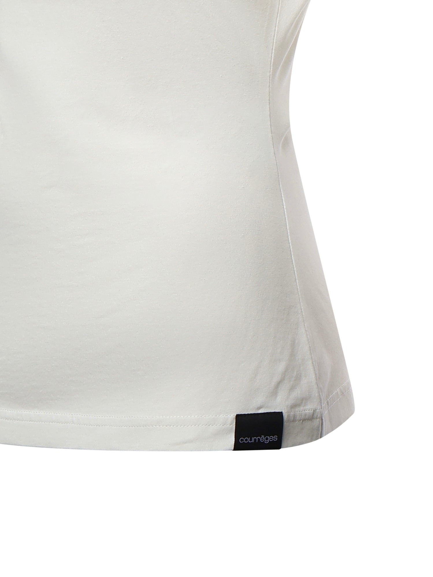 T-shirt con stampa logo in cotone 226JTS168JS0233 0001 COURREGES 