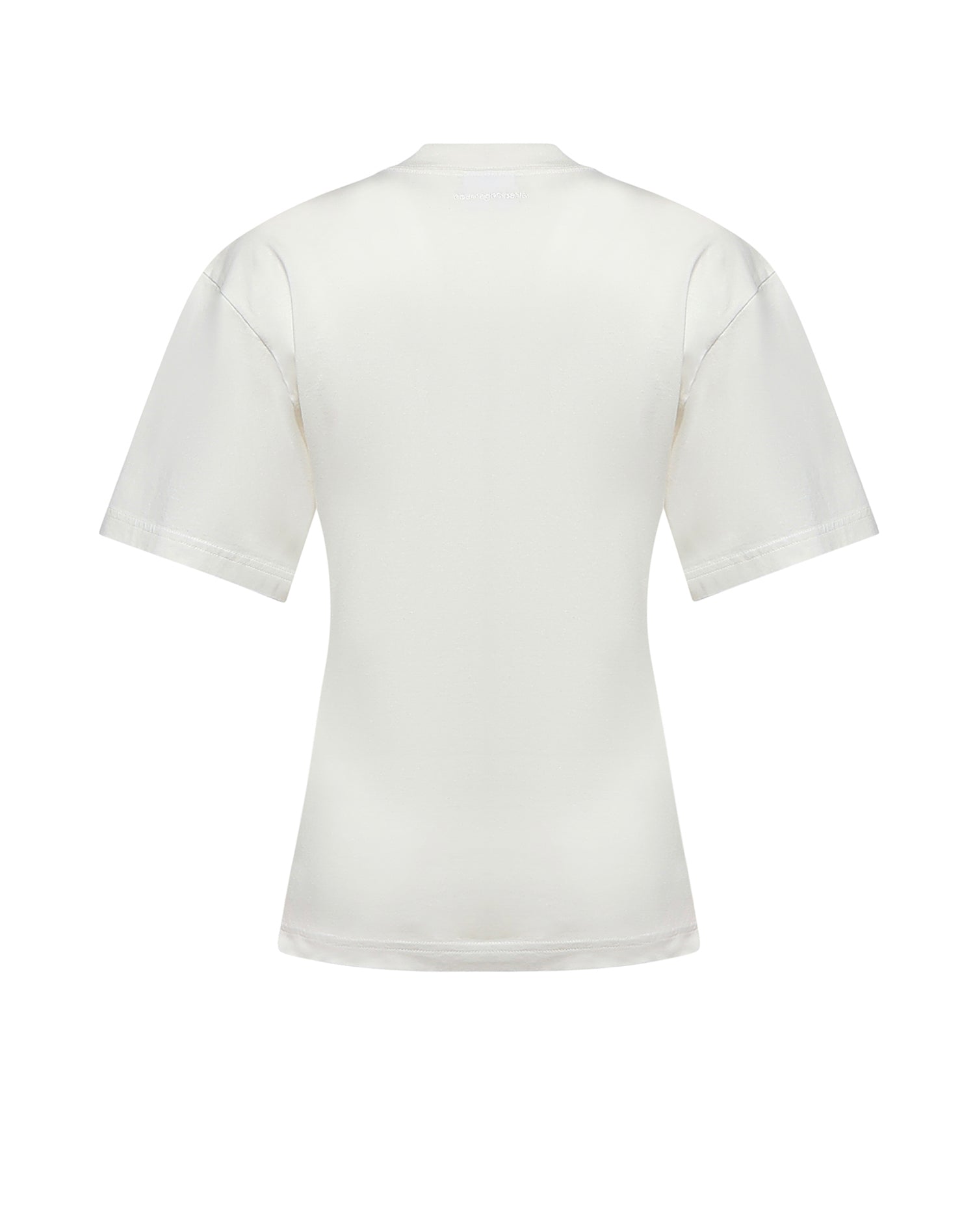 T-shirt con stampa logo in cotone 226JTS168JS0233 0001 COURREGES 