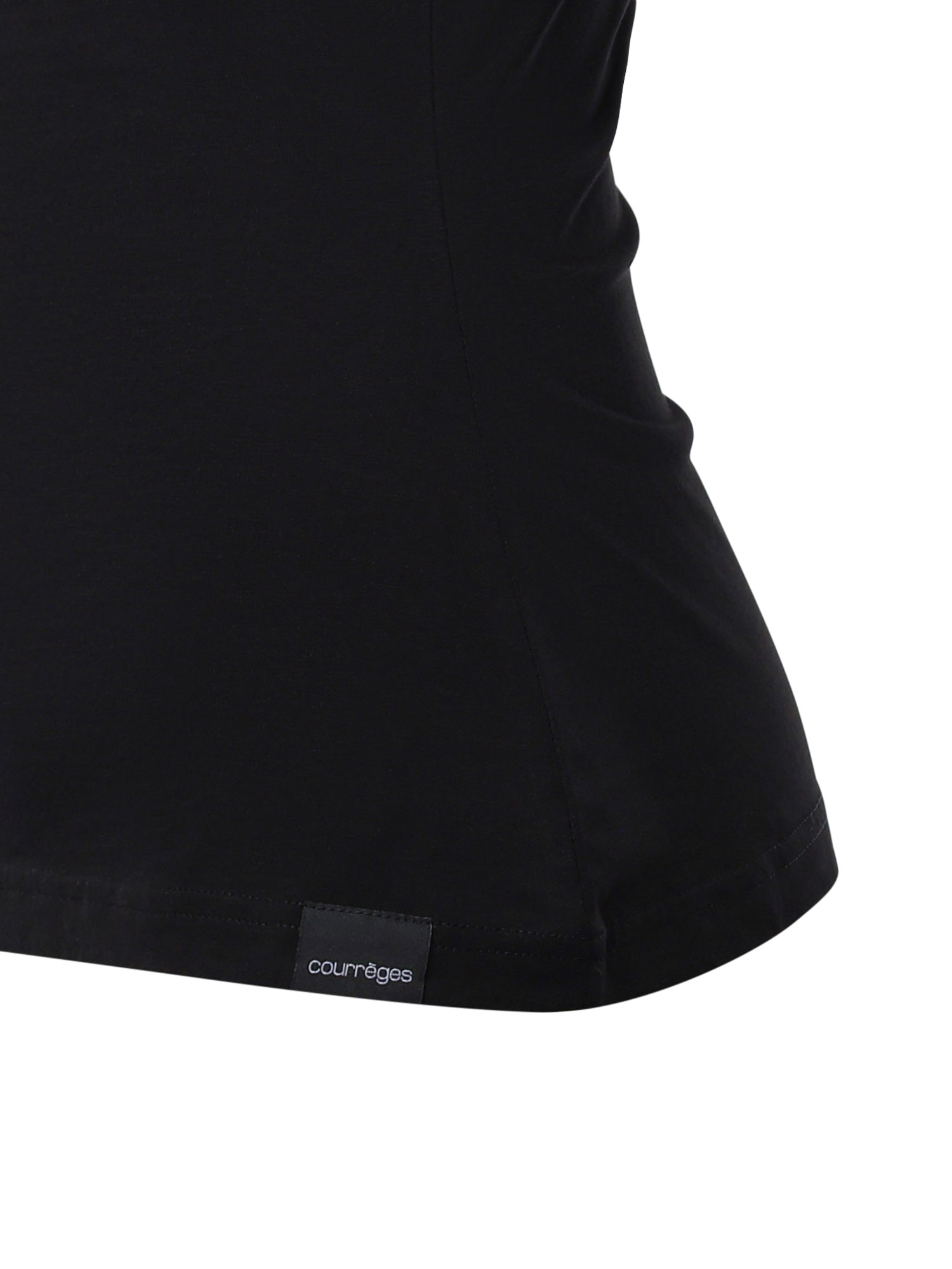T-shirt con stampa logo in cotone 226JTS168JS0233 9999 COURREGES 