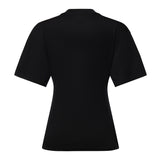 T-shirt con stampa logo in cotone 226JTS168JS0233 9999 COURREGES 