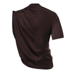 T-shirt cropped asimmetrica in jersey cotone 226JTS241JS0290 1983 COURREGES 